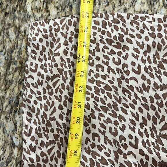 Sara Campbell Animal Print Sleeveless Satin Tie Neck Tunic Top Size 6 - Picture 8 of 8